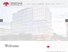 Tablet Screenshot of heritagepropertiesinc.com